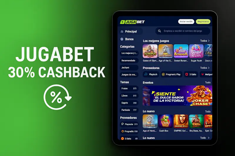 Jugabet 30% Cashback en Live Casino